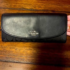 COACH signature wallet, Black